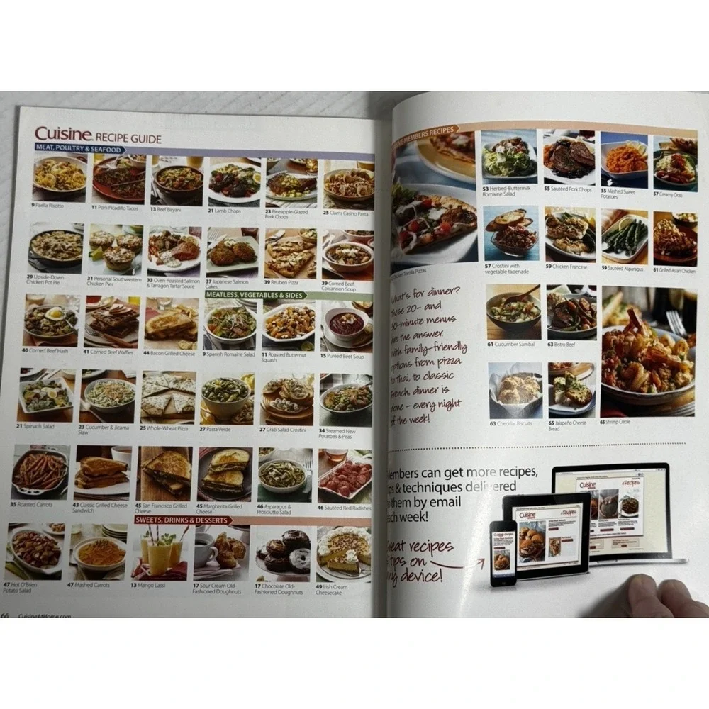 Cuisine at Home Magazine Lot 11 Exclusive Members Edition 2013-2018 Recipes
